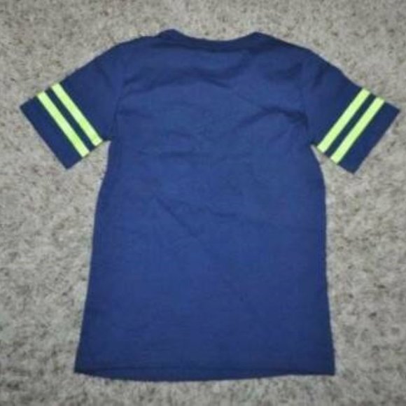 Boys Carters Basketball Shirt 4/5 "I CALL THE SHOTS" Blue Short Sleeve Crew Tee - Picture 2 of 2